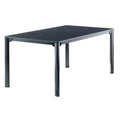 Uttrekkbart hagebord aluminium/Vivodur 165-285x95cm jerngrå - Sieger forfra