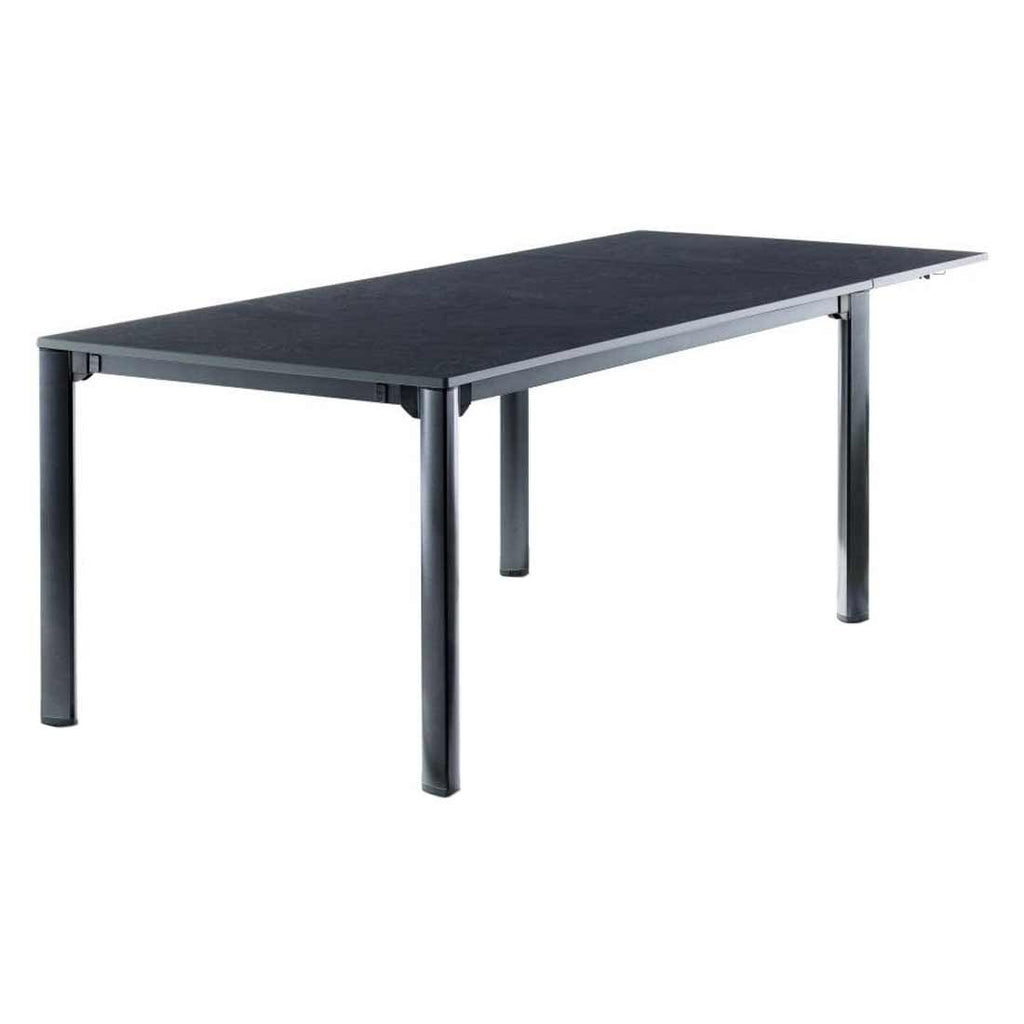 Uttrekkbart hagebord aluminium/Vivodur 165-285x95cm jerngrå - Sieger bakside