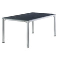 Uttrekkbart hagebord aluminium Vivodur 165-285x95cm Sieger forfra
