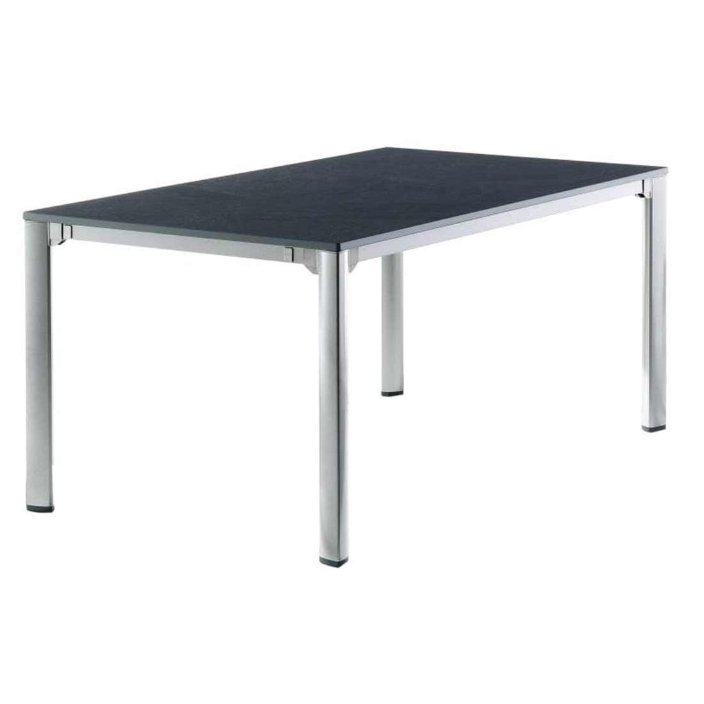 Uttrekkbart hagebord aluminium Vivodur 165-285x95cm Sieger forfra