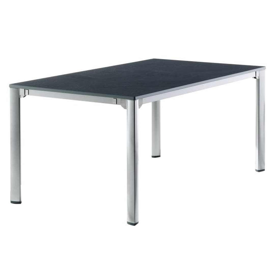 Uttrekkbart hagebord aluminium Vivodur 165-285x95cm Sieger forfra