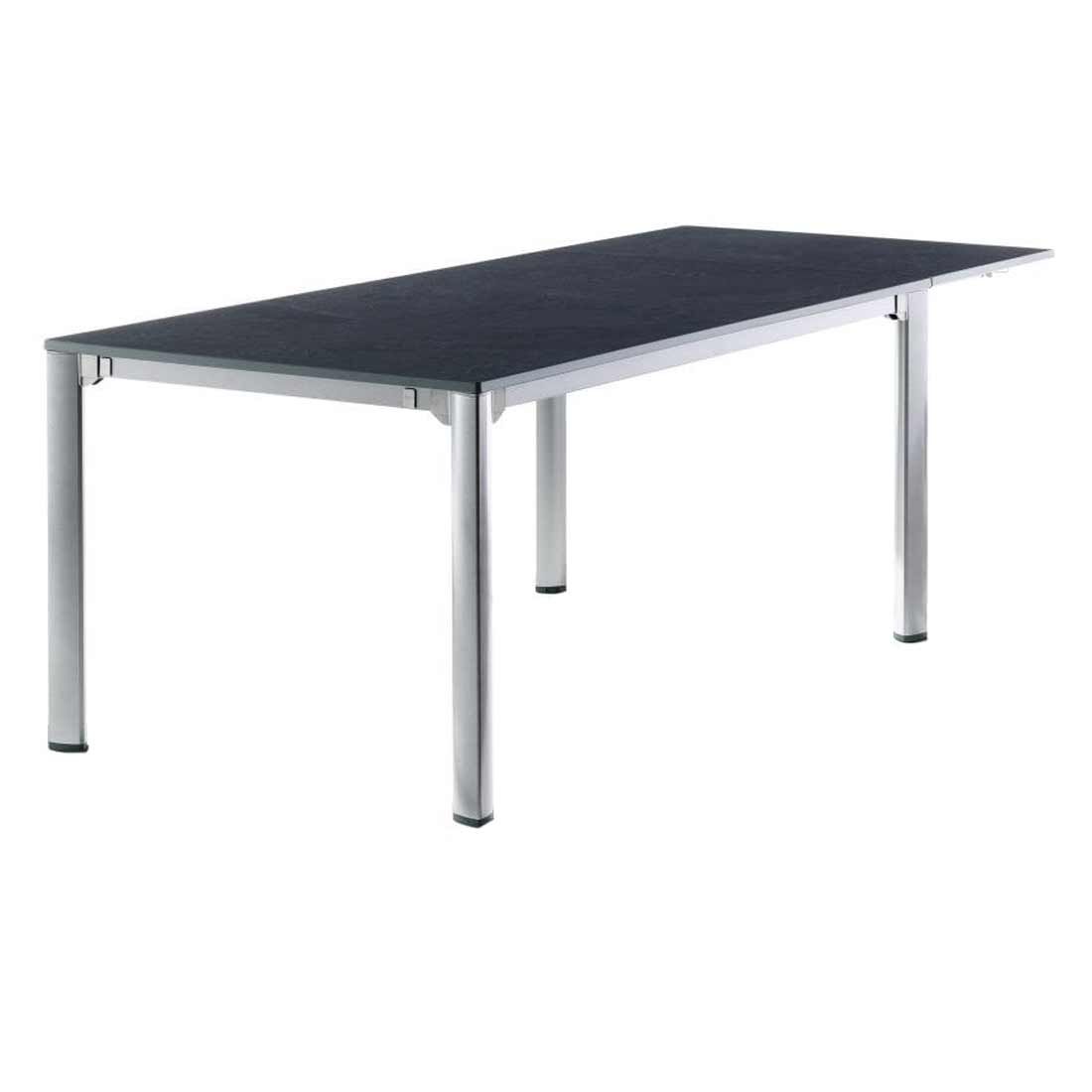 Uttrekkbart hagebord aluminium Vivodur 165-285x95cm Sieger bakside