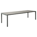 uttrekkbart hagebord classic 160/220x100cm aluminium dekton forfra