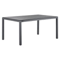 Uttrekkbart hagebord Classic 160/220x100cm aluminium/Dekton forfra