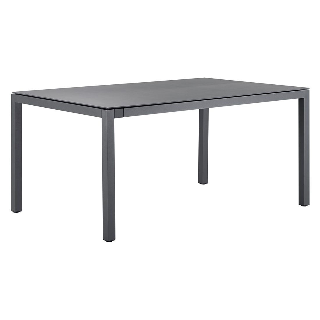 Uttrekkbart hagebord Classic 160/220x100cm aluminium/Dekton forfra