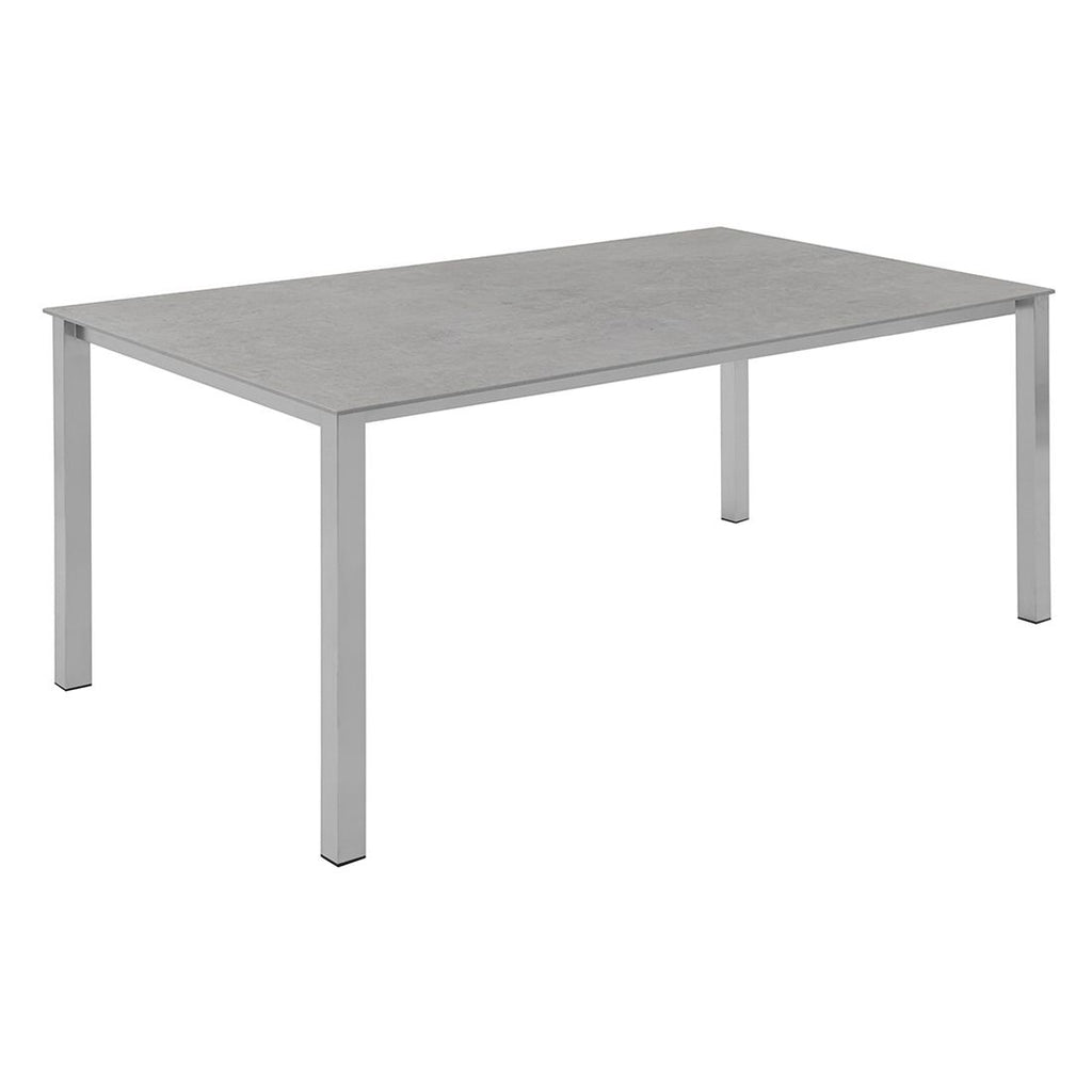 Uttrekkbart hagebord Classic 160/220x100cm rustfritt stål/Dekton forfra