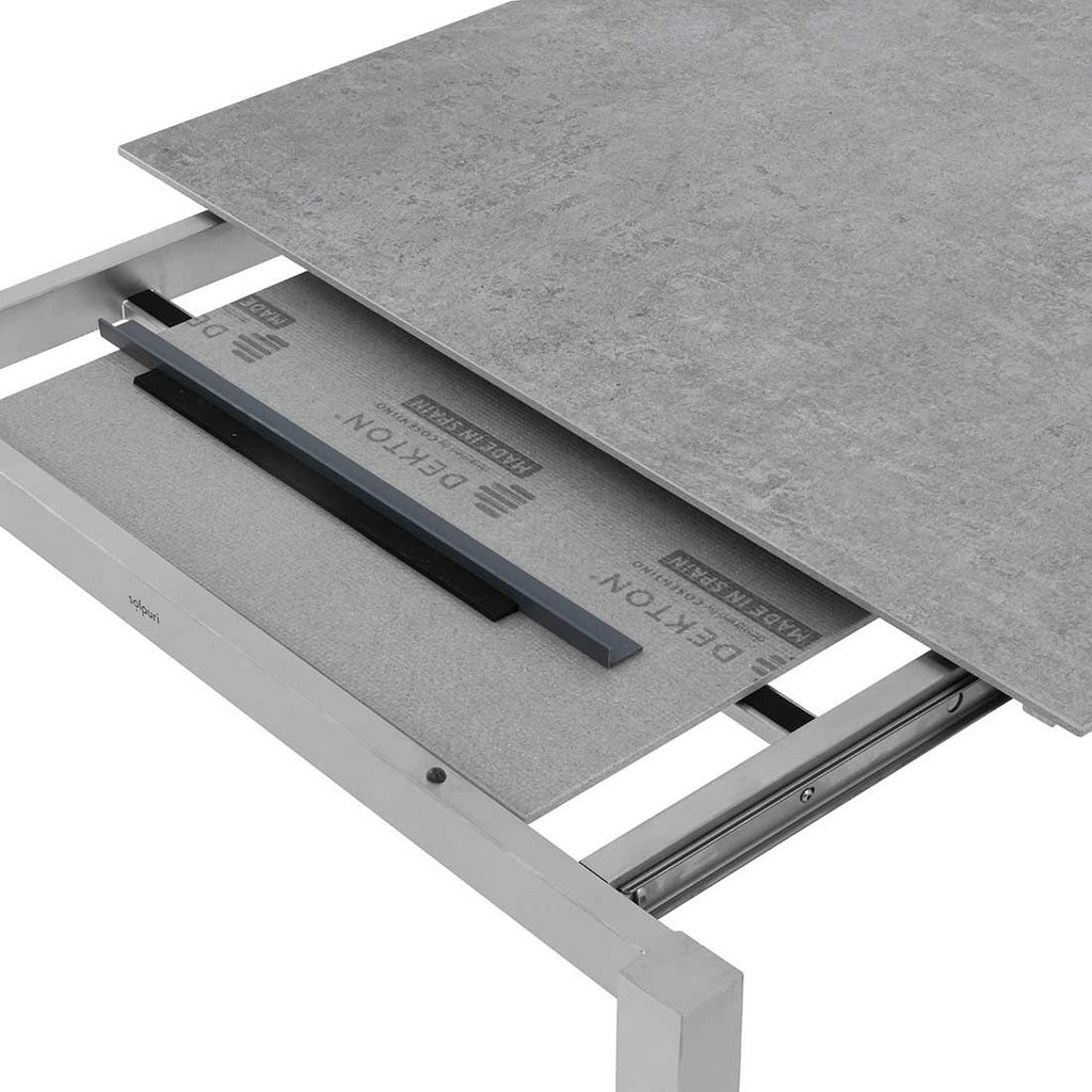 Uttrekkbart hagebord Classic 160/220x100cm rustfritt stål/Dekton - Solpuri