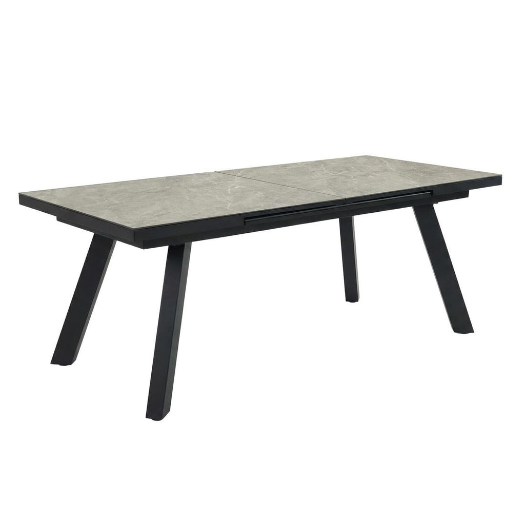 Uttrekkbart hagebord Como 240/360x100 cm aluminium forfra