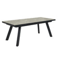 Uttrekkbart hagebord Como 240/360x100 cm aluminium forfra