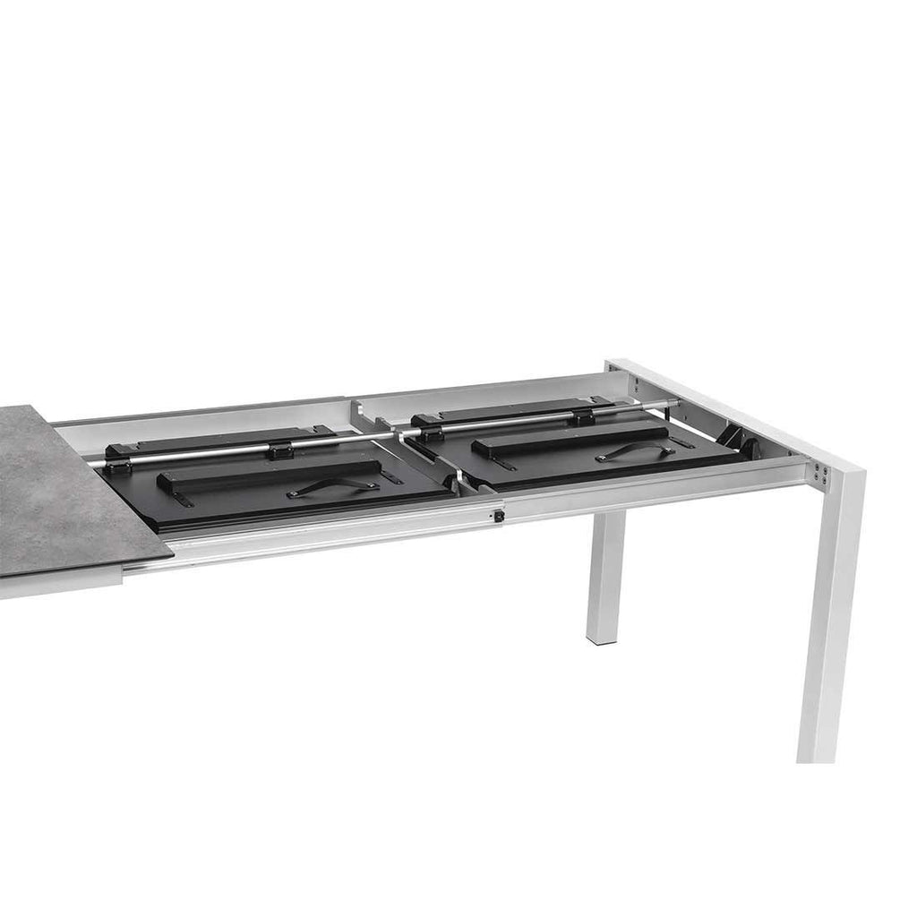 Uttrekkbart hagebord Cubic aluminium HPL utstrakt