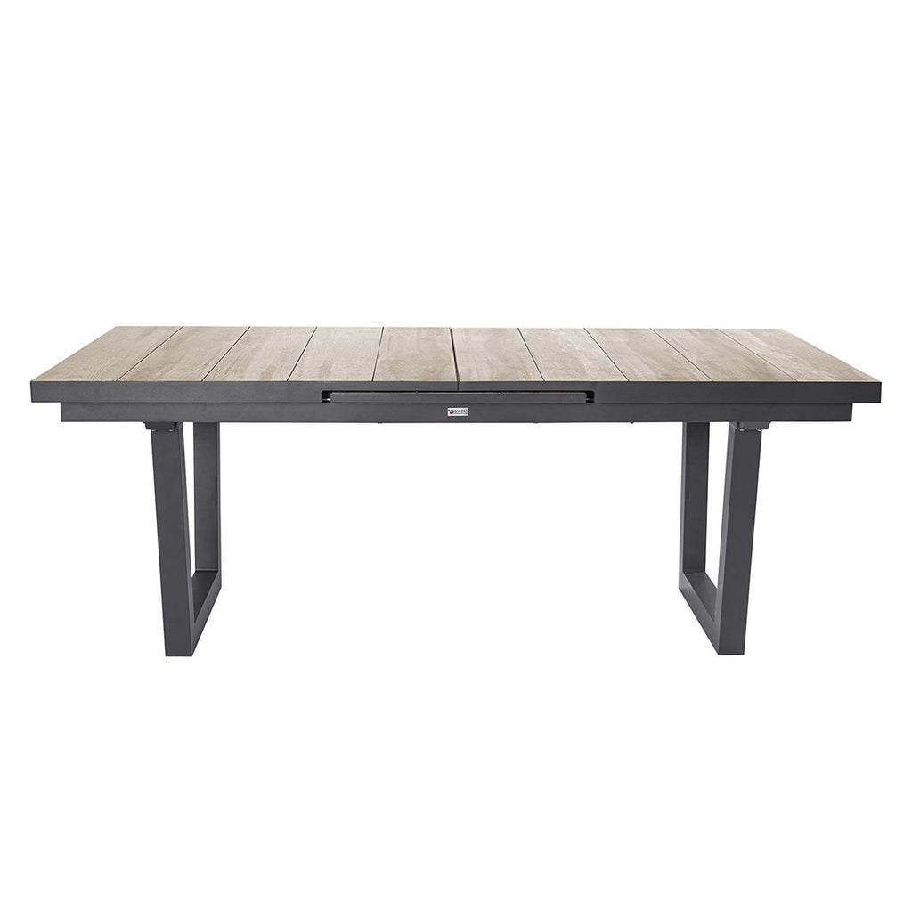 Uttrekkbart hagebord Komido aluminium/keramikk 200/260x100 cm - LC Garden