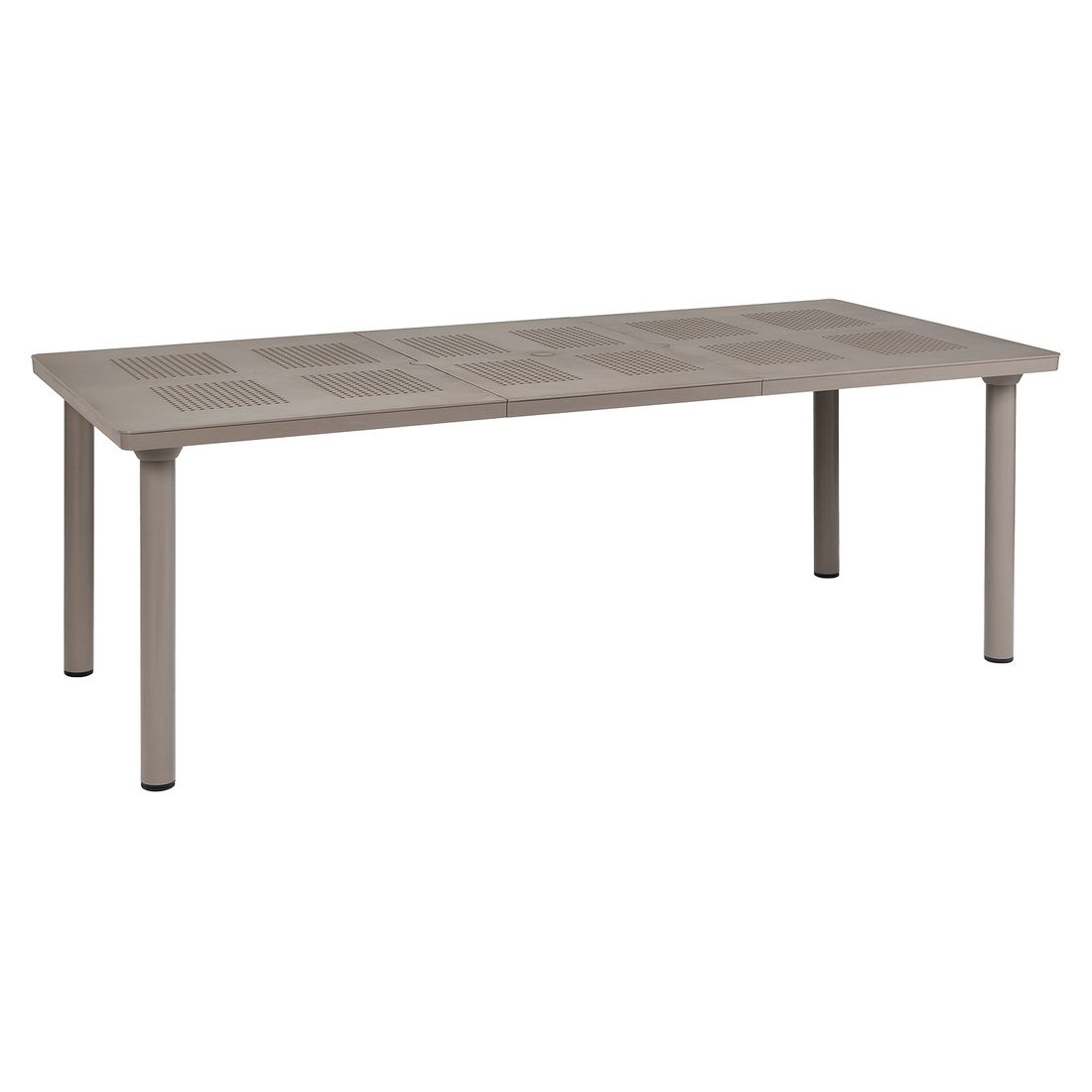 Uttrekkbart hagebord Libeccio forfra i taupe