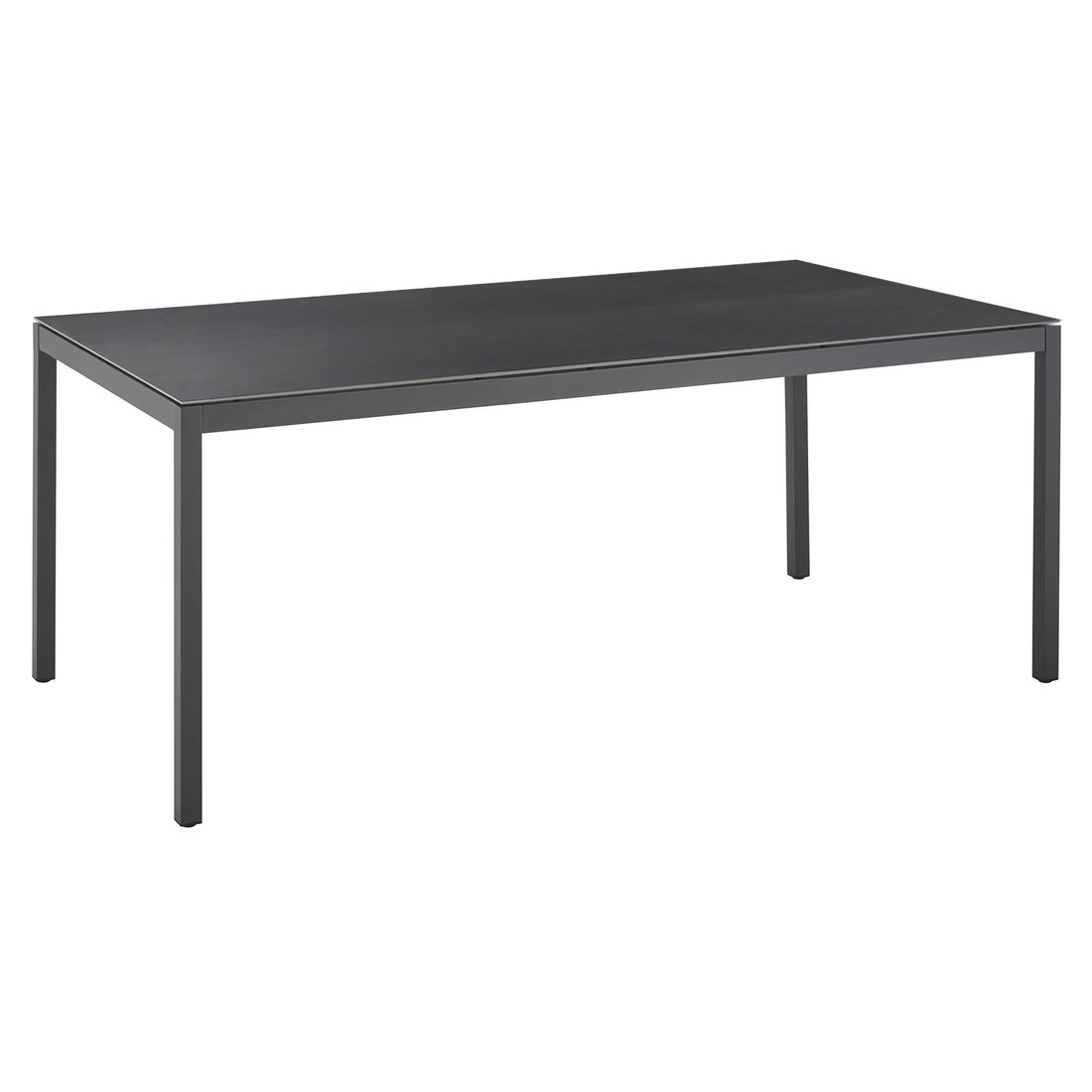 Uttrekkbart hagebord Mia aluminium/Dekton 160-240x100 cm forfra