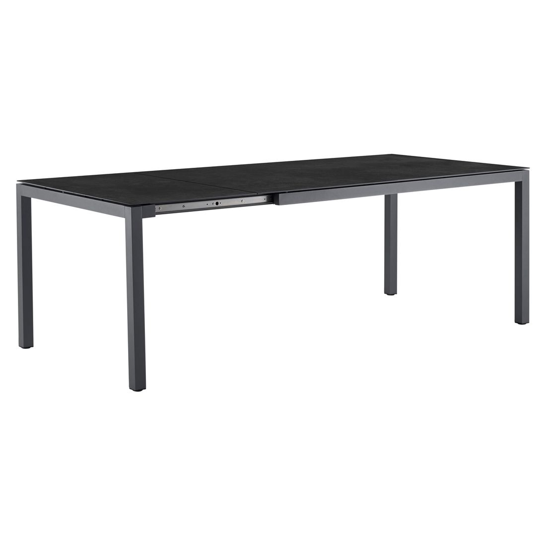 Uttrekkbart hagebord Mia aluminium/keramikk 220-300x100 cm nærbilde av ben