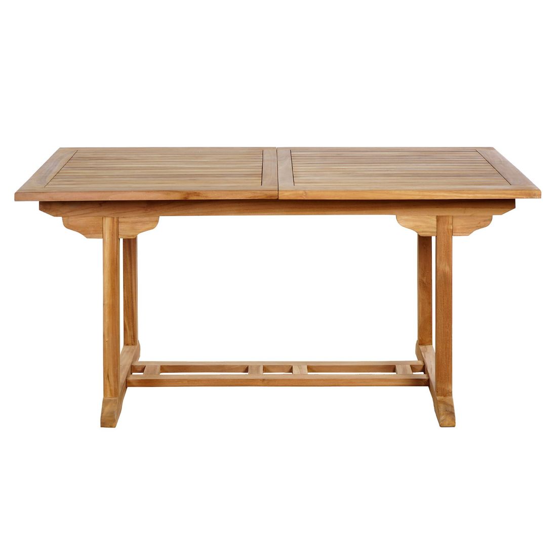 Uttrekkbart hagebord Ontario 160/210x90cm teak bakside