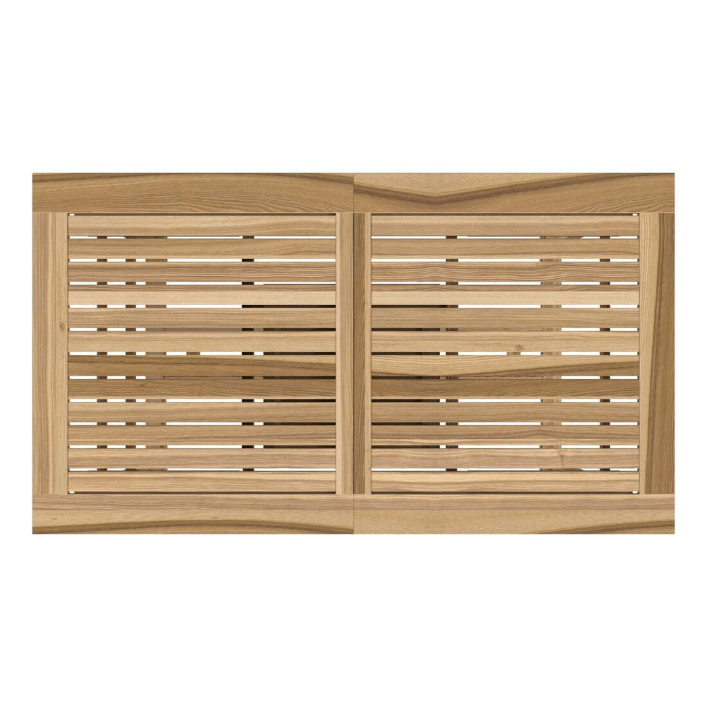 Uttrekkbart hagebord Ontario 160/210x90 cm teak bakside