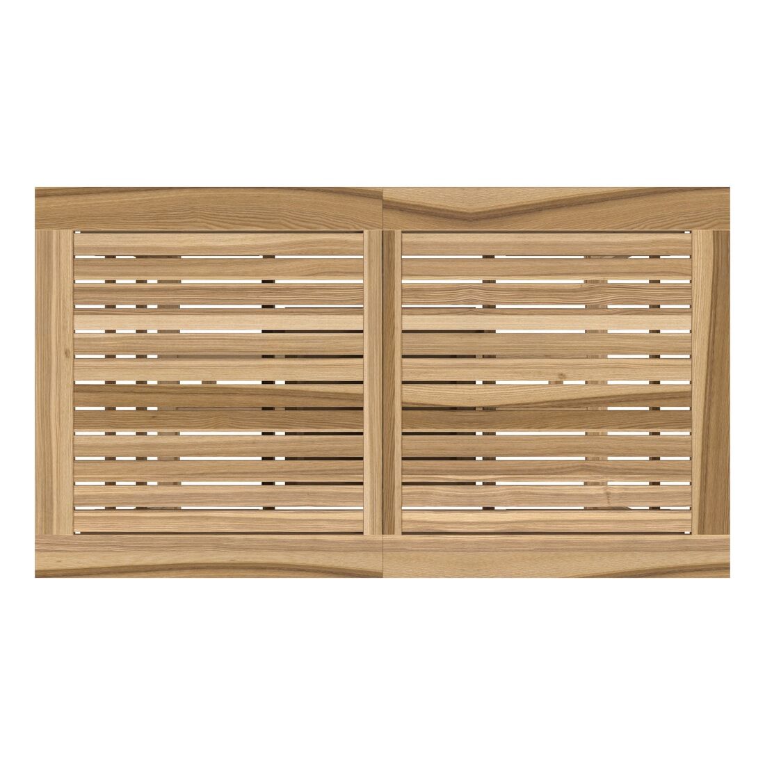 Uttrekkbart hagebord Ontario 160/210x90 cm teak bakside