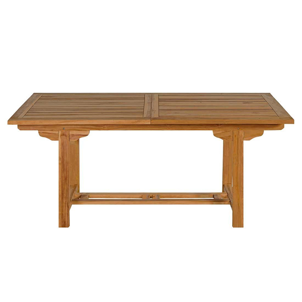Uttrekkbart hagebord Ontario teak 180/240x100 cm - OUTLIV bakside
