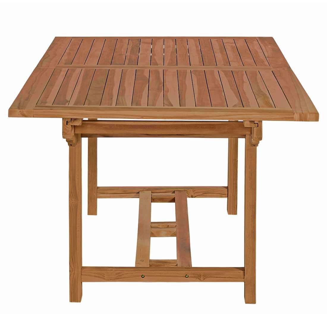 Detalj av Uttrekkbart hagebord Ontario teak 180/240x100 cm - OUTLIV