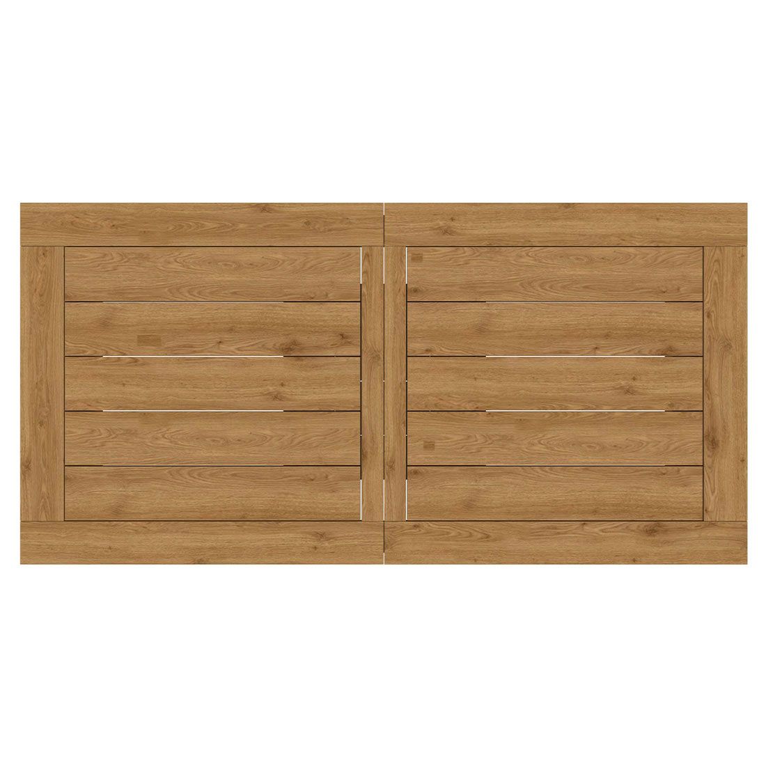 Uttrekkbart hagebord Oxford 200/260x100 cm resirkulert teak - OUTLIV bakside