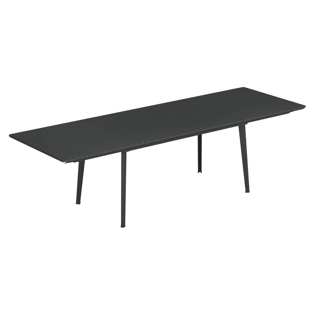 Uttrekkbart hagebord Plus4 160/270x90 cm stål bakside