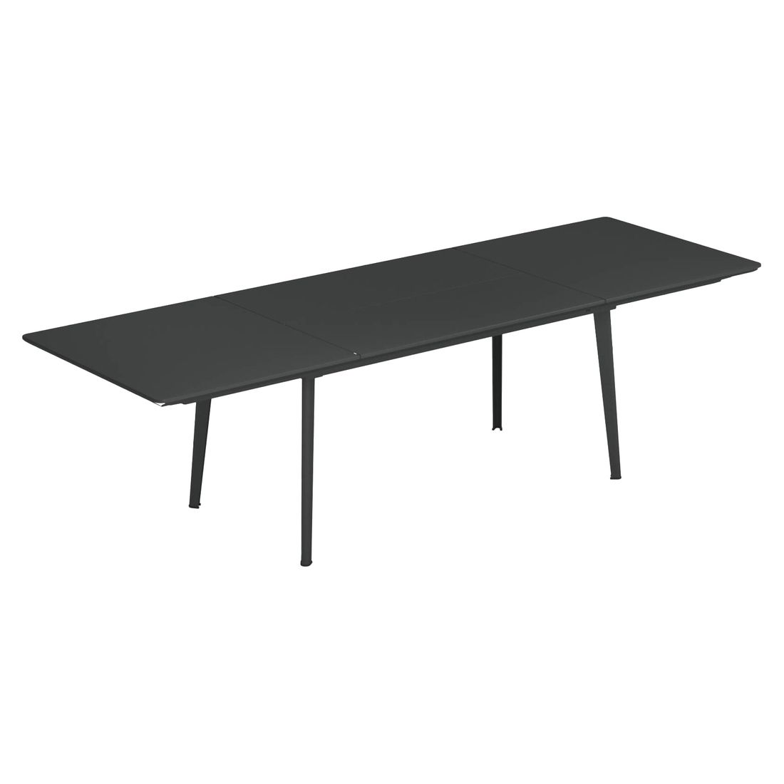 Uttrekkbart hagebord Plus4 160/270x90 cm stål bakside