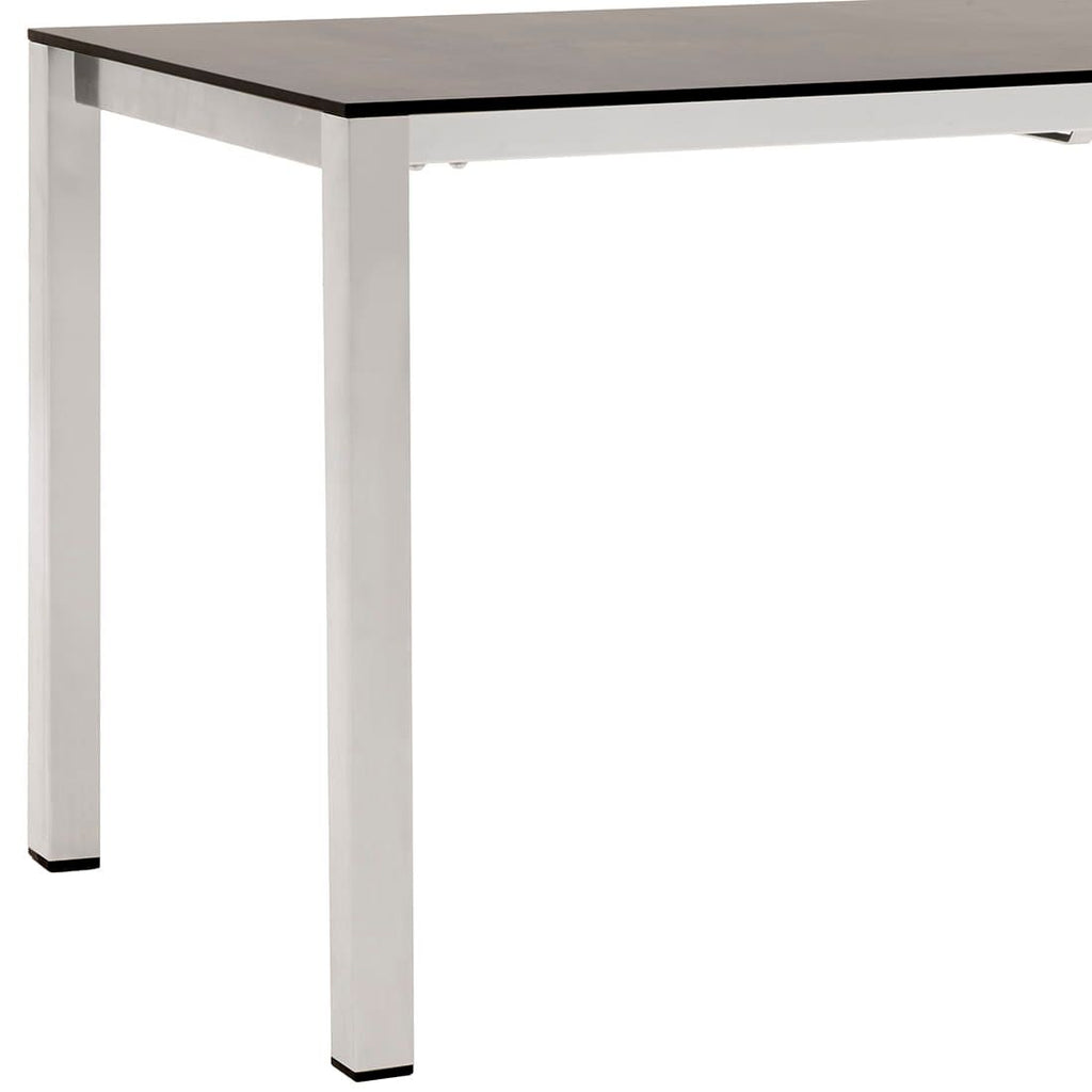 Uttrekkbart hagebord Rimini 140/210x70 cm rustfritt stål/HPL - OUTLIV.