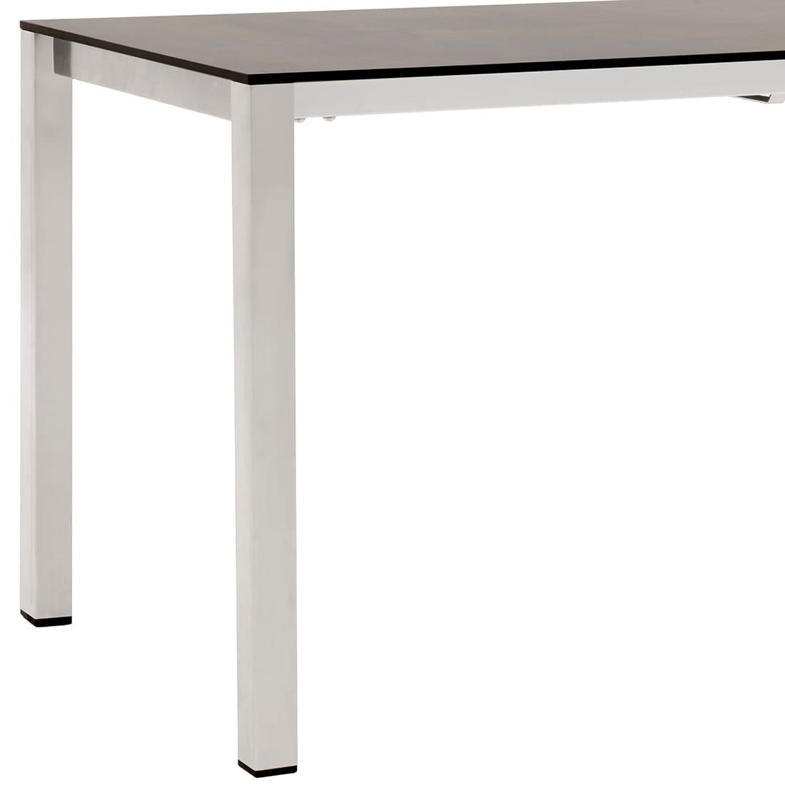 Uttrekkbart hagebord Rimini 140/210x70 cm rustfritt stål/HPL - OUTLIV.