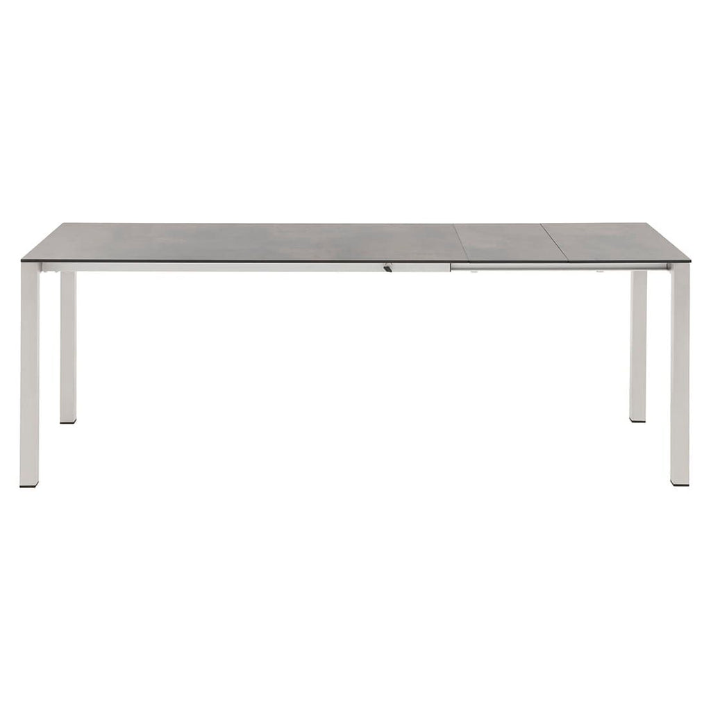 Uttrekkbart hagebord Rimini 140/210x70 cm rustfritt stål/HPL - OUTLIV.