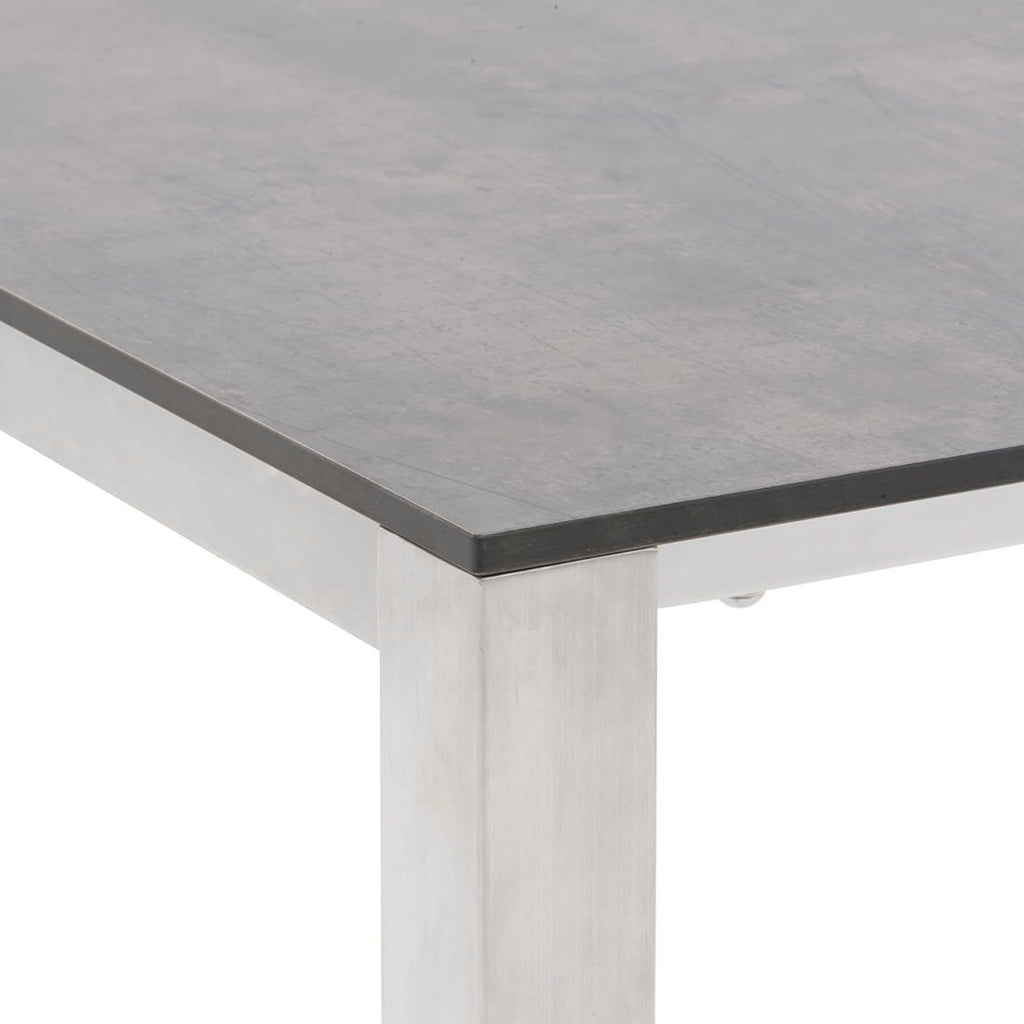 Uttrekkbart hagebord Rimini 140/210x70 cm rustfritt stål/HPL - OUTLIV.