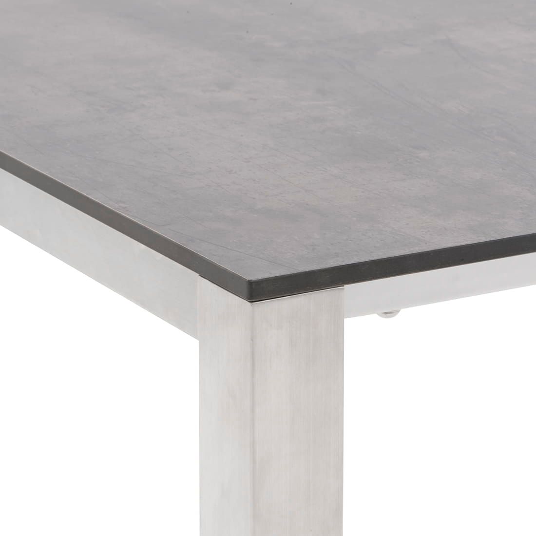 Uttrekkbart hagebord Rimini 140/210x70 cm rustfritt stål/HPL - OUTLIV.