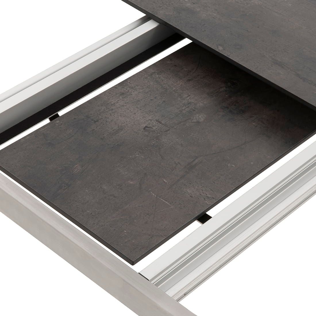 Uttrekkbart hagebord Rimini 140/210x70 cm rustfritt stål/HPL - OUTLIV.