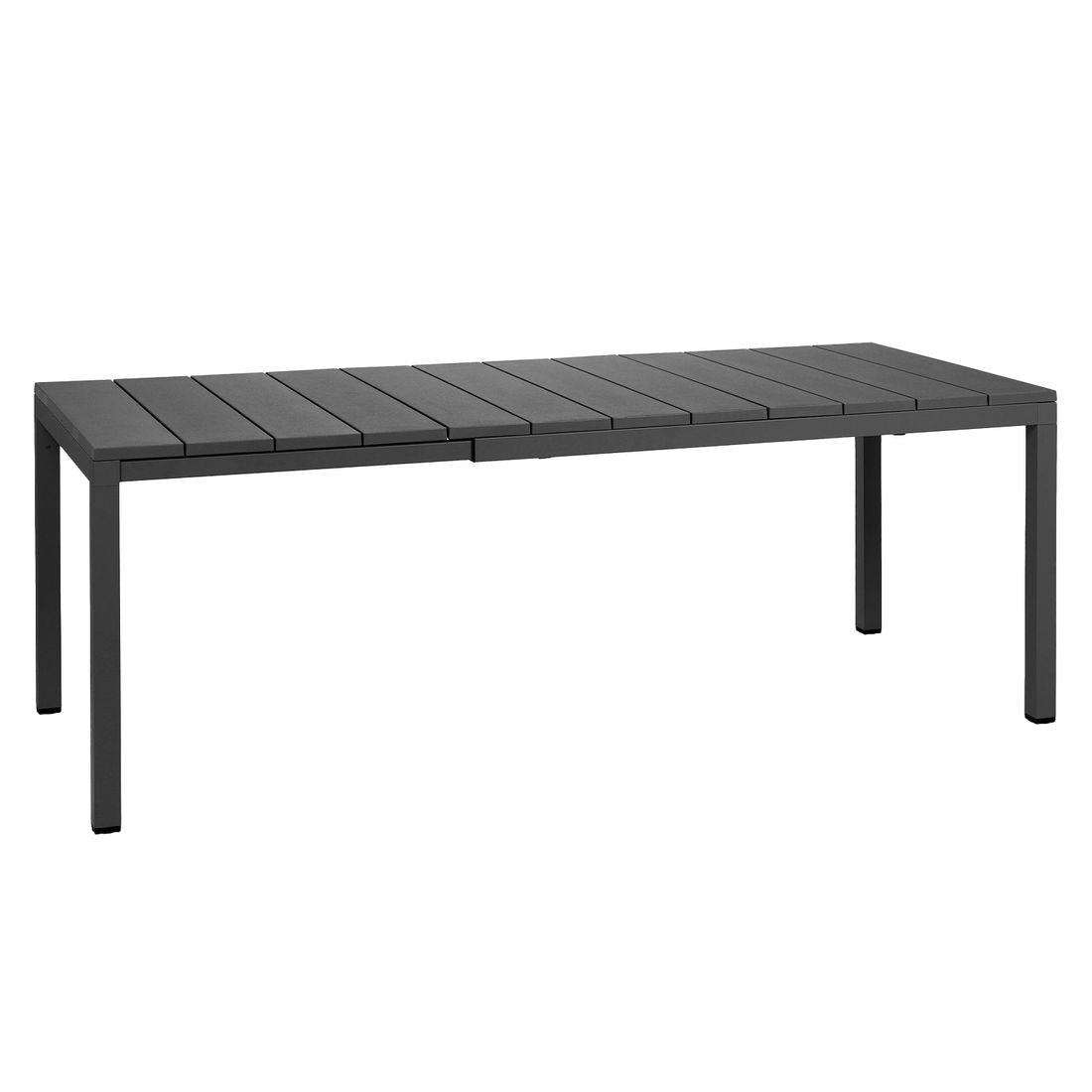 Uttrekkbart hagebord Rio 140/210x85 cm aluminium utvidet