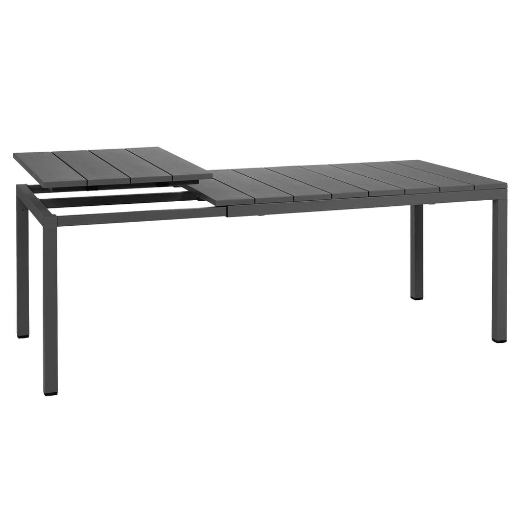 Uttrekkbart hagebord Rio 140/210x85 cm aluminium i antrasitt