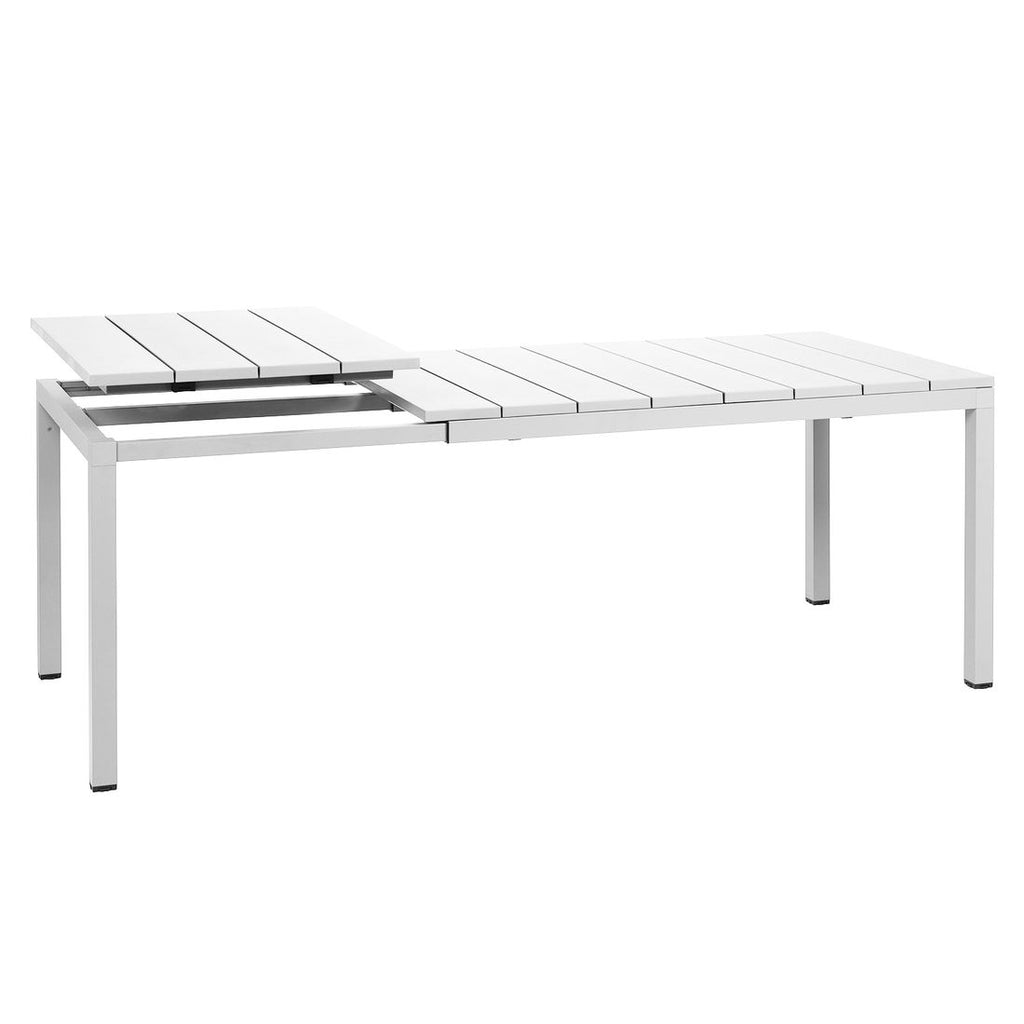 Uttrekkbart hagebord Rio 140/210x85cm aluminium - Nardi sett fra siden