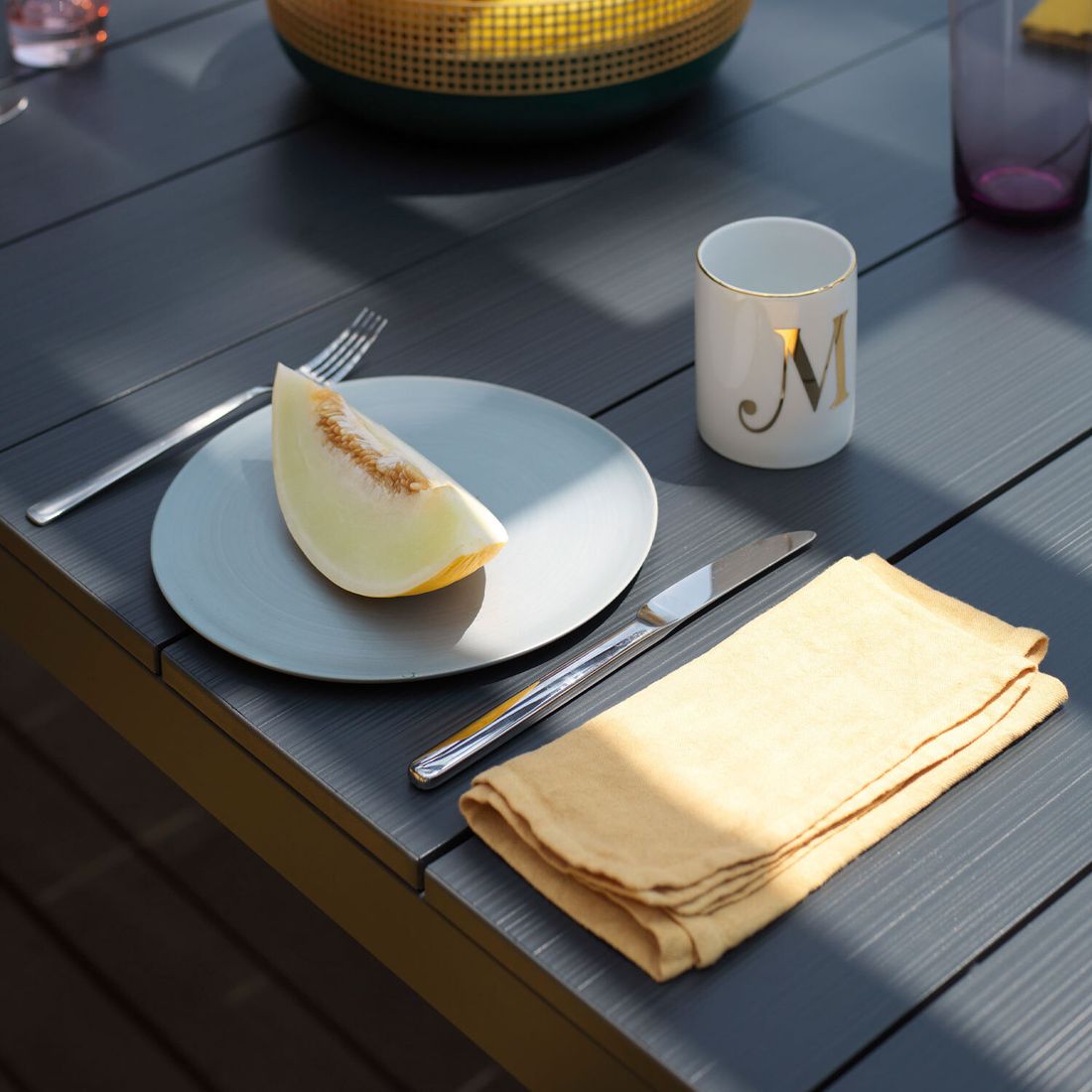 Uttrekkbart hagebord Rio 210/280x100 cm aluminium - Nardi