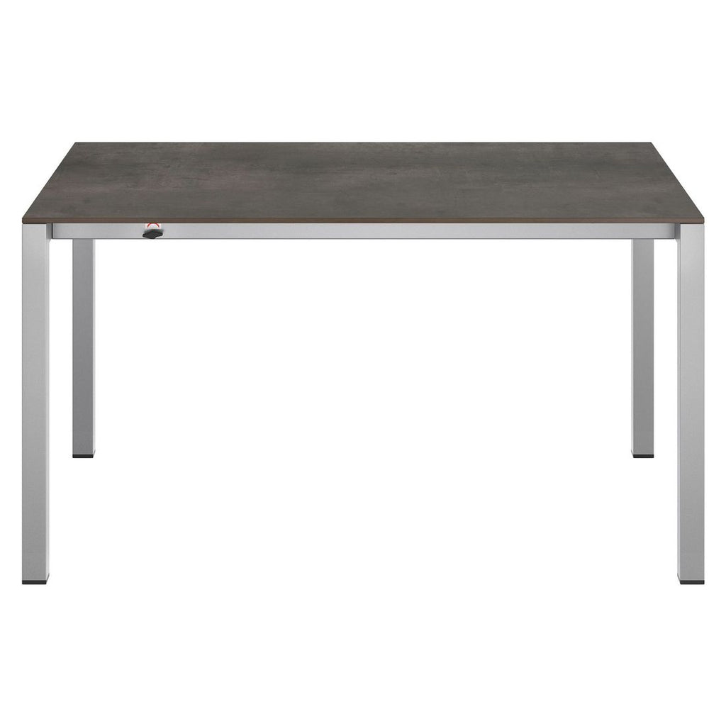 Uttrekkbart hagebord rustfritt stål HPL 140-210x70 cm - OUTLIV sett fra siden