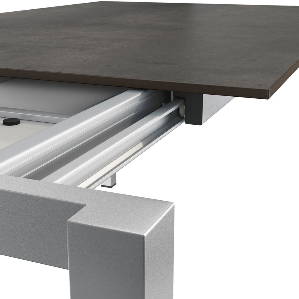 Uttrekkbart hagebord rustfritt stål HPL 140-210x70 cm - OUTLIV i bruk utendørs