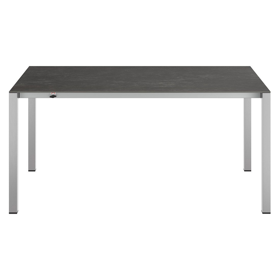 Uttrekkbart hagebord rustfritt stål/glasskeramikk 160-267 cm utvidet