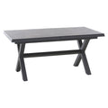 uttrekkbart hagebord sincro 160 200x90 cm aluminium hpl foran