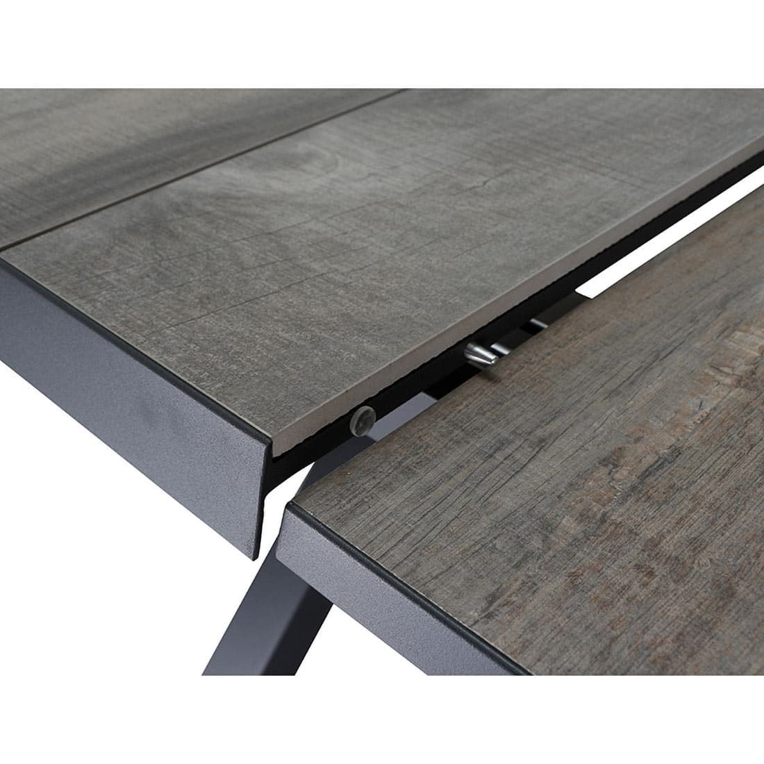 Uttrekkbart hagebord Sincro aluminium/keramikk 200/260cm - Siena Garden