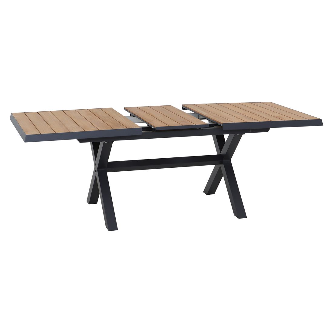 Uttrekkbart hagebord Sincro utvidet til 200 cm