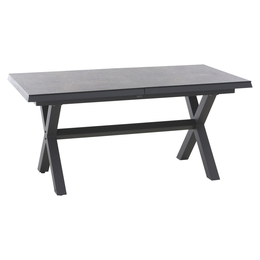 uttrekkbart hagebord sincro 160 200x90 cm aluminium hpl foran