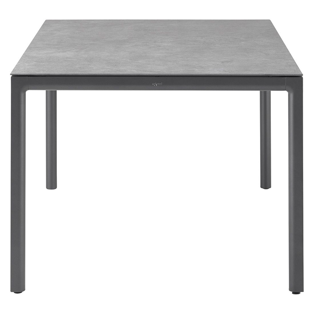 Uttrekkbart hagebord Soft aluminium ramme detalj