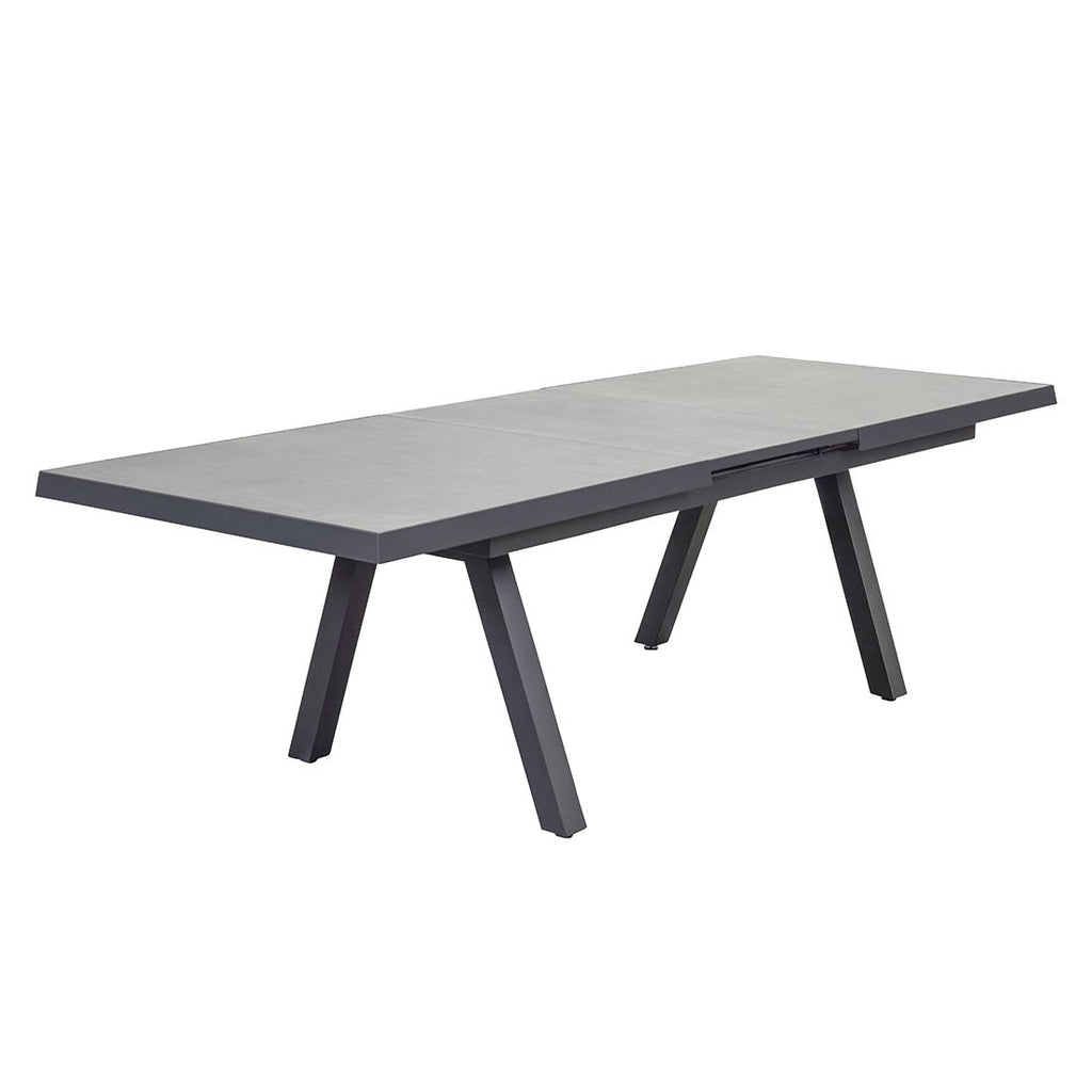 Uttrekkbart hagebord Sondrino detalj av keramisk bordplate