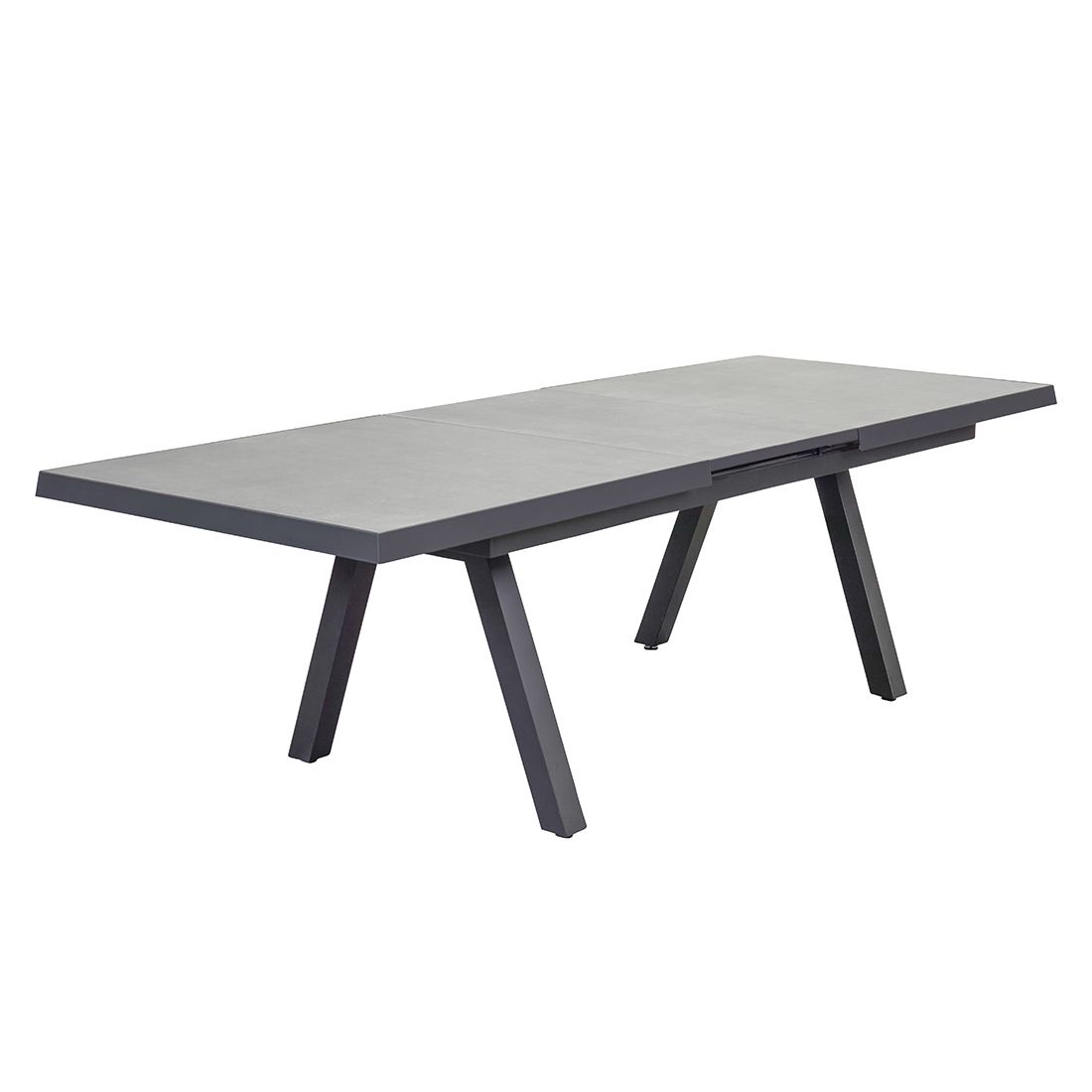Uttrekkbart hagebord Sondrino detalj av keramisk bordplate