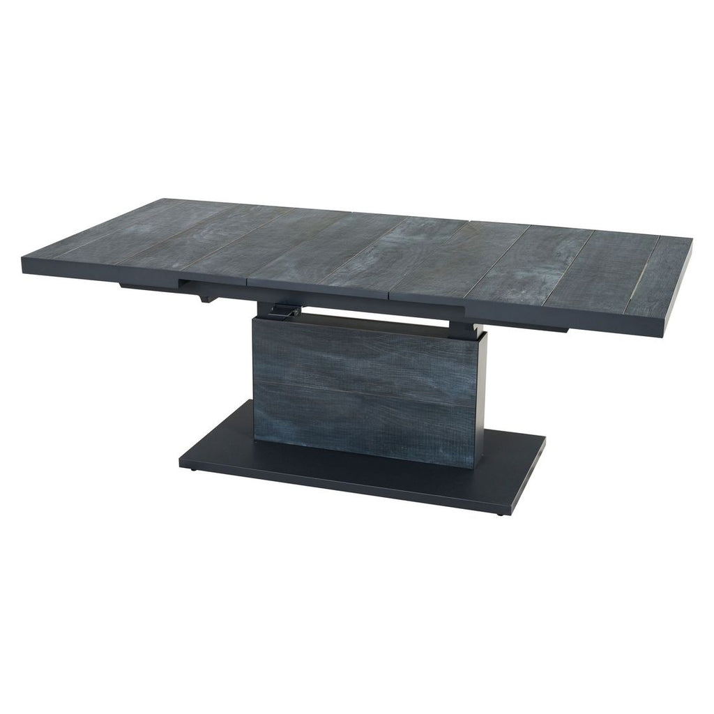 Montert Uttrekkbart hagebord Talina aluminium/keramikk 140/180x90 cm i hage