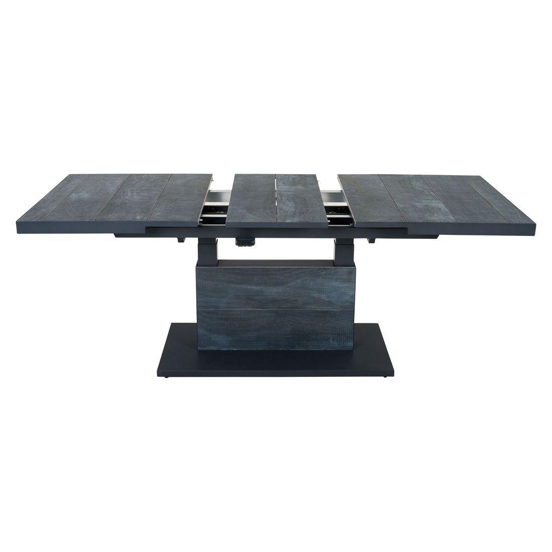 Uttrekkbar funksjon på hagebord Talina aluminium/keramikk 140/180x90 cm