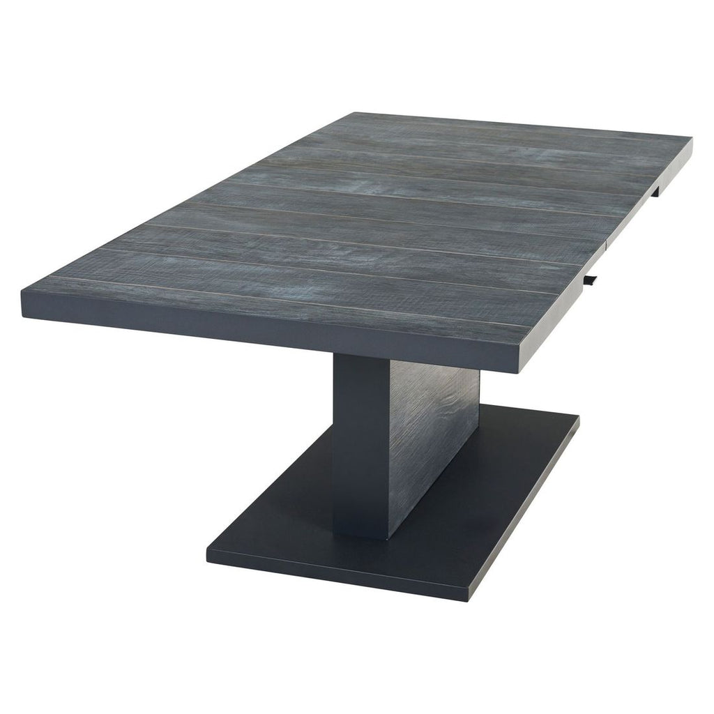 Uttrekkbart hagebord Talina aluminium/keramikk 140/180x90 cm i antrasittfarge
