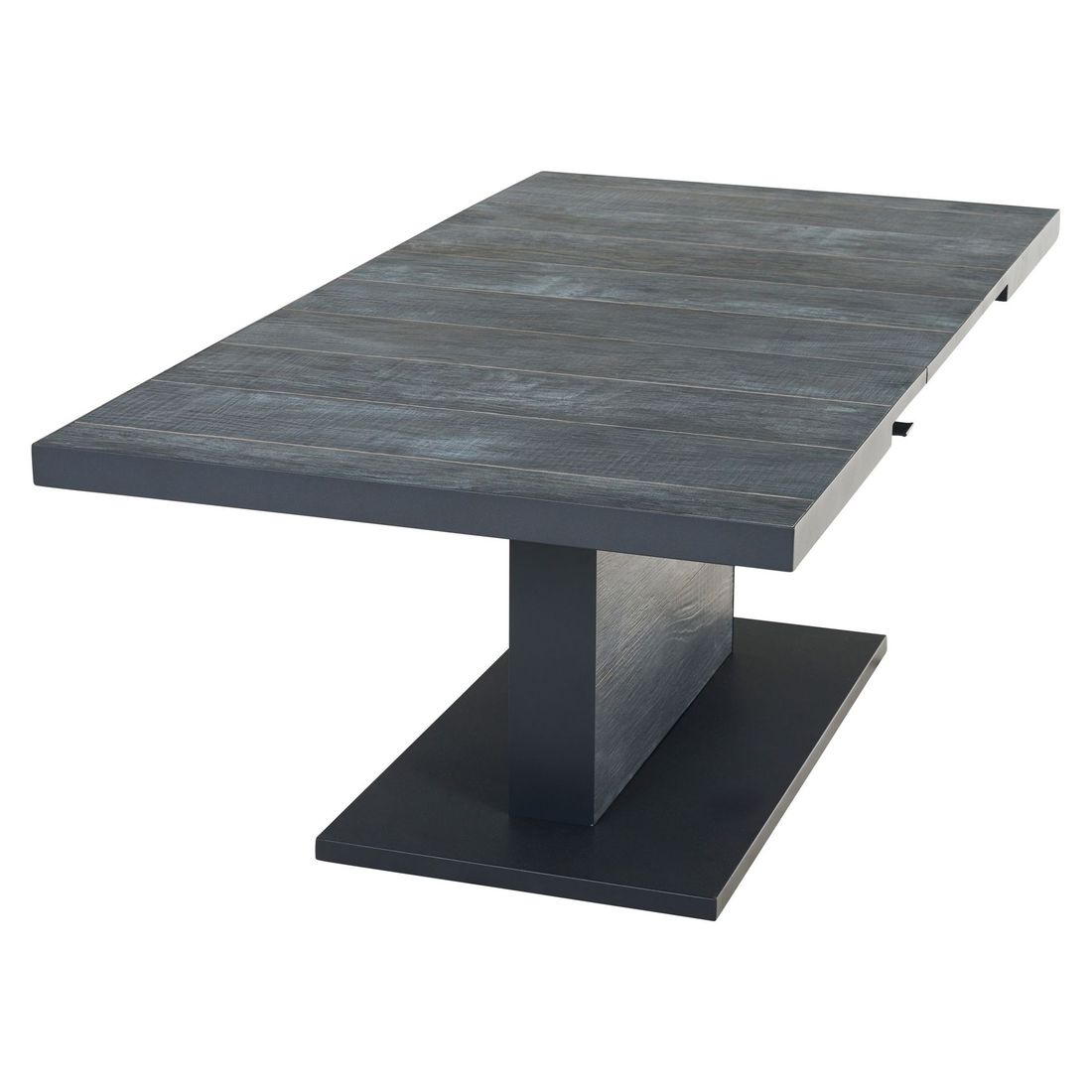 Uttrekkbart hagebord Talina aluminium/keramikk 140/180x90 cm i antrasittfarge